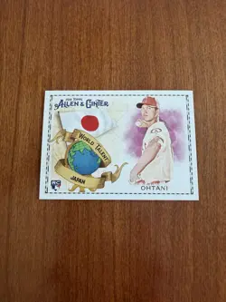 2018 Shohei Ohtani Allen & Ginter World Talent Japan Rookie Card (RC) #WT-24 - Image 1