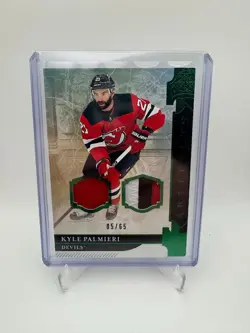 Kyle Palmieri 2019-20 Artifacts Materials Emerald Jersey & Patch Card #05/65 - Image 1