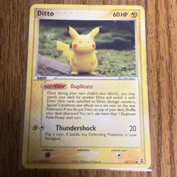 2005 Pokemon Ditto (Pikachu) 63/113 Ex Delta Species Non-Holo Regular. - Image 1