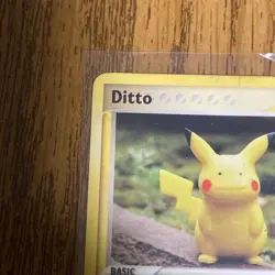 2005 Pokemon Ditto (Pikachu) 63/113 Ex Delta Species Non-Holo Regular. - Image 3