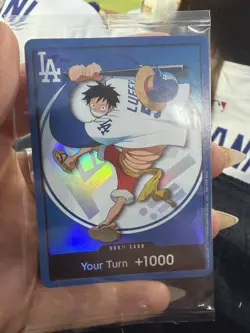 Dodgers One Piece Luffy DON!! Card Promo Sealed Stadium Giveaway MLB Anime - Image 2
