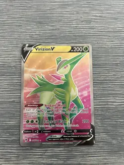Pokemon Card - Virizion V Astral Radiance 164/189 Ultra Rare Full Art SWSH Holo - Image 1