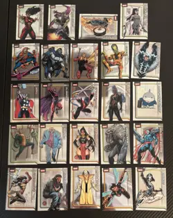 2026 TOPPS CHROME MARVEL Lot Of 24 Base Set Cards: THOR, GHOST RIDER, JEFF SHARK - Image 2