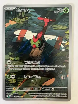 Yanma 183/182 DRI EN Illustration Rare Pokemon TCG Full Art Holo Card NM - Image 1