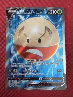 Pokemon TCG Hisuian Electrode v SWSH Lost Origin Holo Ultra Rare Card 172/196 - Image 1