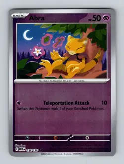 Pokemon TCG - Mega Evolution (MEG EN) Abra - #054/132 - Reverse Holo - Image 1