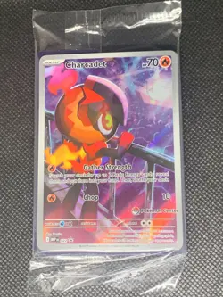 Charcadet MEP 022 - Pokemon Center Stamped Promo Pokemon Card - Sealed - Image 1