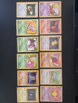 34 Card Lot of Vintage WOTC Pokemon Common Uncommon Team Rocket Cards LP - Image 2