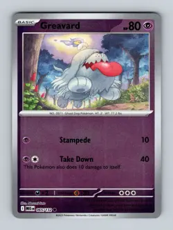 Pokemon TCG - Mega Evolution (MEG EN) Greavard - #065/132 - Reverse Holo - Image 1