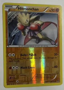 Hitmonchan 48/111 Rev Reverse Holo XY Furious Fists Pokemon Near Mint/Mint - Image 2