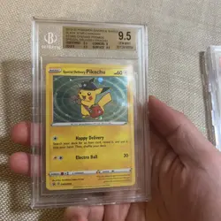 Pokemon Promo SWSH074 Special Delivery Pikachu BGS 9.5 PSA 10 Galaxy SWIRL 💫 - Image 1