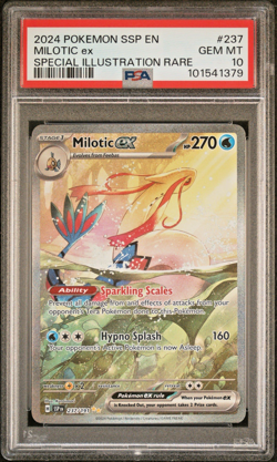 Pokemon 2024 Milotic ex 237/191 Sv08: Surging Sparks PSA 10 - Image 1