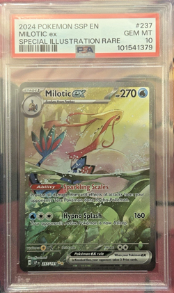 Pokemon 2024 Milotic ex 237/191 Sv08: Surging Sparks PSA 10 - Image 3