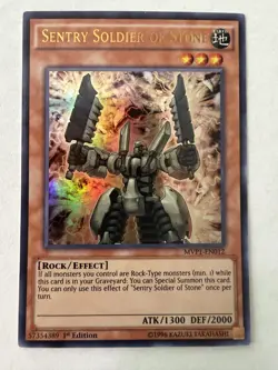 Yugioh - Sentry Soldier of Stone - Ultra - 1st - MVP1-EN012 - NM - Image 1