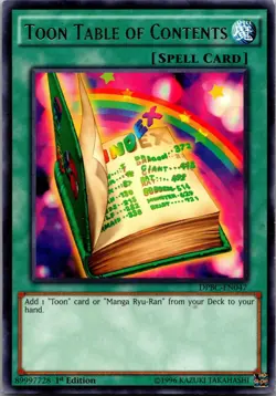 Toon Table of Contents DPBC-EN047 Yu-Gi-Oh 1st Edition LP - Image 1