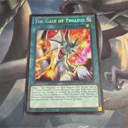 The Gaze of Timaeus Secret Rare 1st Edition MZMU-EN013 Yugioh - Image 1