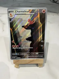Pokemon TCG Charmeleon Scarlet & Violet 151 Card 169/165 illustration rare TCG - Image 1