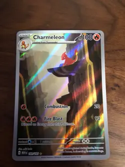 Pokemon TCG Charmeleon Holo Card Scarlet Violet-151 Illustration Rare 169/165 - Image 1