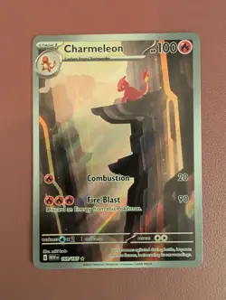 Pokemon TCG Charmeleon 169/165 English Scarlet Violet 151 Illustration Rare Card - Image 1