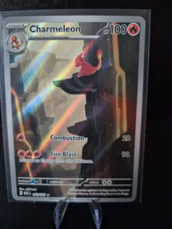 Pokemon TCG Charmeleon Holo Card Scarlet Violet-151 Illustration Rare 169/165 - Image 1