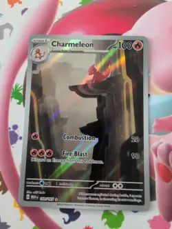 Pokemon TCG Charmeleon Holo Card Scarlet Violet-151 Illustration Rare 169/165 - Image 1