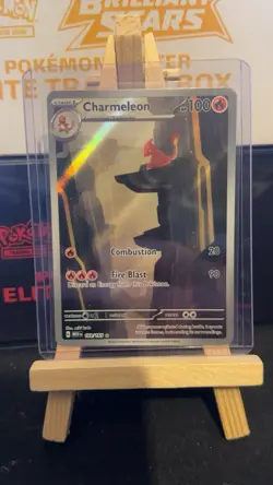 Pokemon TCG Charmeleon Holo Card Scarlet Violet-151 Illustration Rare 169/165 - Image 1