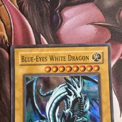 Blue-Eyes White Dragon SKE-001 - Super Rare Unlimited YuGiOh TCG - LP - Image 2