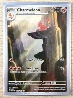 Pokemon TCG Charmeleon Holo Card Scarlet Violet-151 Illustration Rare 169/165 - Image 1