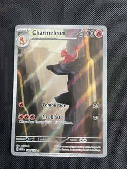 Pokemon TCG Charmeleon Holo Card Scarlet Violet-151 Illustration Rare 169/165 - Image 2