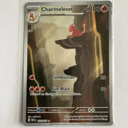 Pokemon TCG Charmeleon Holo Card Scarlet Violet-151 Illustration Rare 169/165 - Image 1