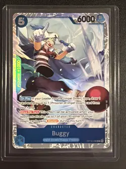 Buggy OP16-048 SR The Time of Battle Foil English One Piece NM - Image 1
