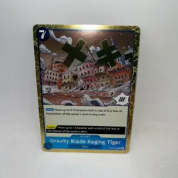 Gravity Blade Raging Tiger OP06-058 Rare Wings of the Captain One Piece Foil NM - Image 1