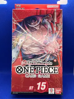 SEALED One Piece Starter Deck 15: RED Edward.Newgate ST15 - Deck + PRB01 Pack - Image 1
