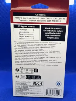SEALED One Piece Starter Deck 15: RED Edward.Newgate ST15 - Deck + PRB01 Pack - Image 4