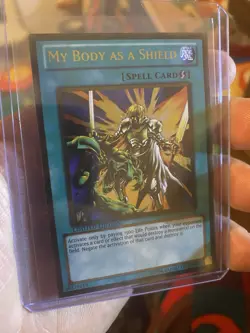 My Body as a Shield GLD3-EN041 Gold Rare Gold Series 3 YuGiOh MP - Image 3