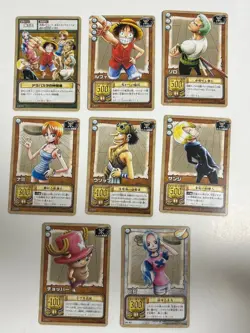 Opened Old One Piece Carddas EX Jump Festa Edition Set of 8 - Image 1