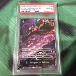 2025 One Piece Carrying On His Will St Jaygarcia Saturn OP13-083 Alt Art PSA 10 - Image 1