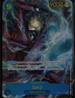 Sanji (Alternate Art) OP06-119 Secret Rare Wings of the Captain One Piece NM - Image 1