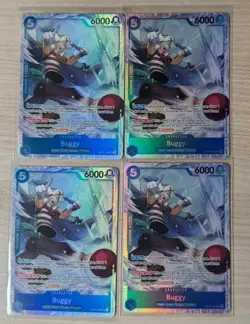 Lot Of 4: Buggy OP16-048 SR The Time of Battle One Piece TCG - Image 1