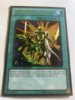 My Body as a Shield GLD3-EN041 Gold Rare Gold Series 3 YuGiOh MP - Image 1