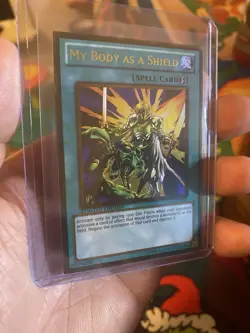 My Body as a Shield GLD3-EN041 Gold Rare Gold Series 3 YuGiOh MP - Image 3