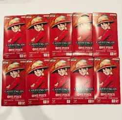 One Piece TCG OP-13 Carrying On His Will Sleeved Booster Pack Lot Of 10 Sealed - Image 1