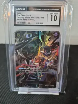 2025 One Piece - Sabo OP07-118 SP Carrying On His Will CGC 10 Gem Mint - Image 1