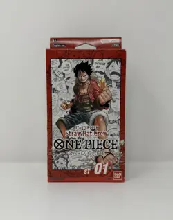 One Piece TCG Factory Sealed Starter Deck ST-01 Straw Hat Crew English Edition - Image 1