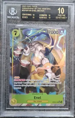 One Piece Enel OP05 Alt Art - BGS 10 Black Label - Image 1