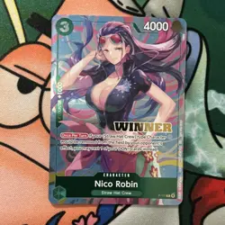 One Piece TCG Nico Robin Heroines Cup Winner P-111 - Image 1