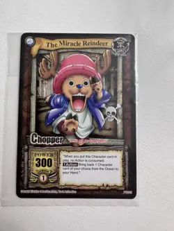 2005 One Piece Bandai CCG Chopper Silver Promo - Jolly Roger Stamp - Image 1