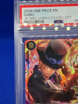 One Piece Japanese 3rd Anniversary Set Sabo OP07-118 SEC PSA 10 LOW POP 22 - Image 3