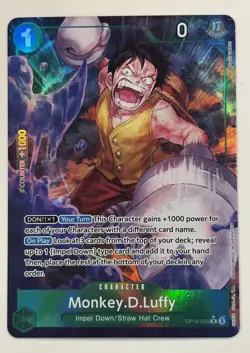 One Piece TCG - Monkey.D.Luffy - The Time of Battle OP16-034 Rare Alt Art - Image 1