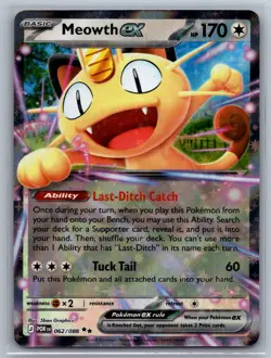Pokemon Meowth ex 062/088 Double Rare Perfect Order Holo NM - Image 1